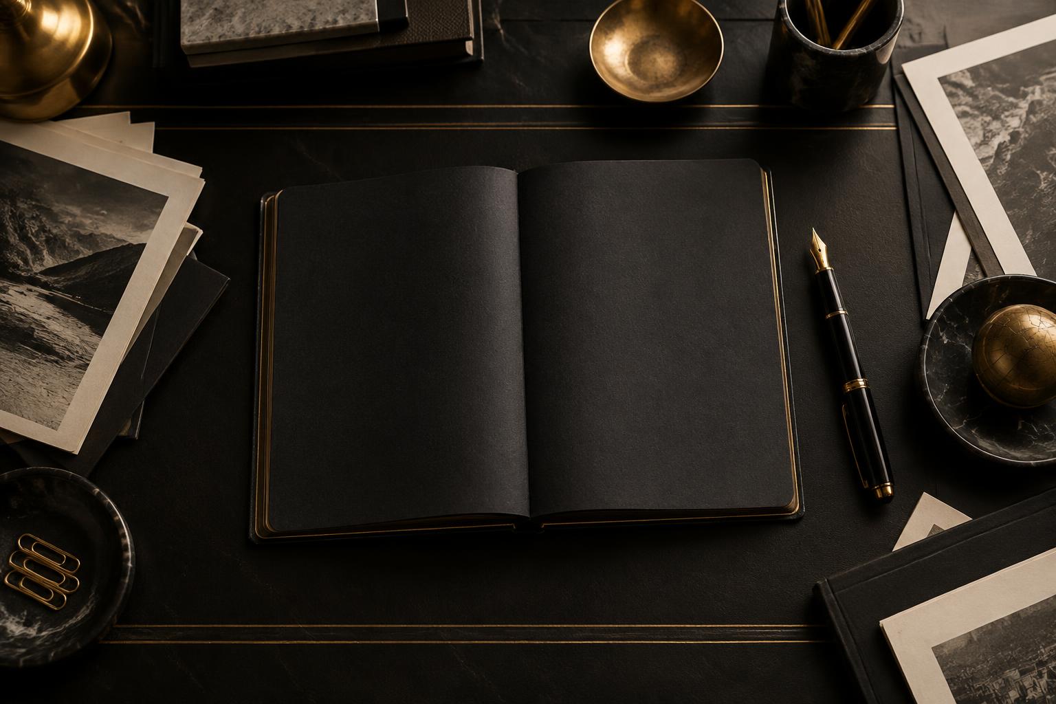 Editorial artwork for Behind The Ledger — The Black Ledger by Chris Eaton
