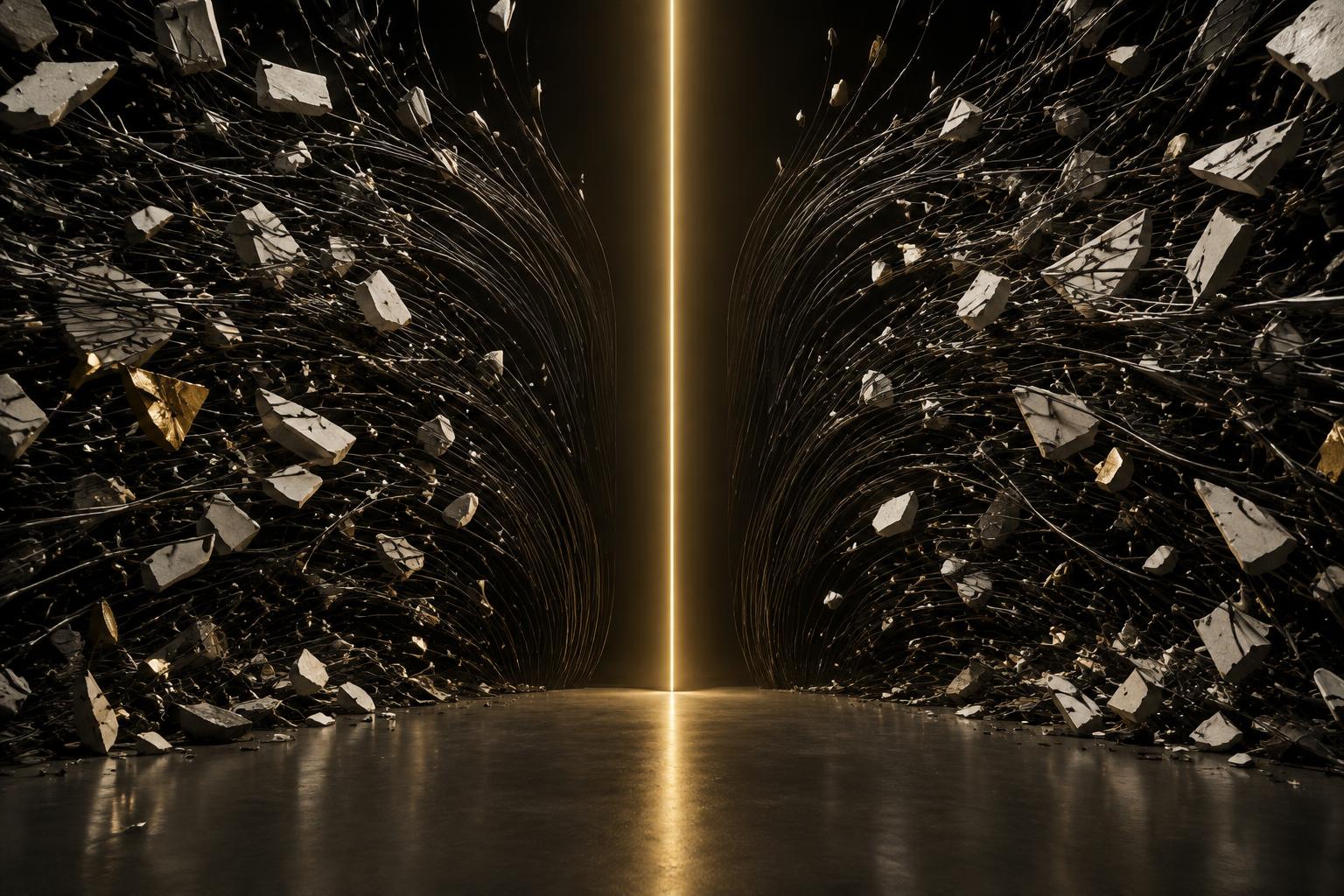 Editorial artwork for The Silent War for Attention — The Black Ledger by Chris Eaton